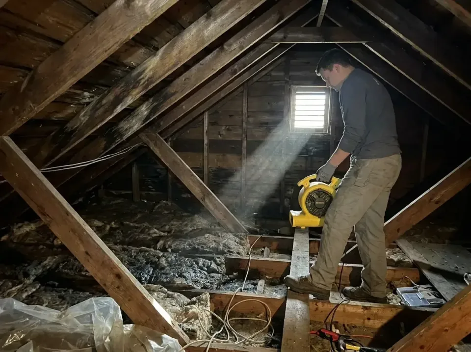 attic-water-damage-drying-proc-007 — frequently asked questions, Emergency Water Extraction & 24/7 Flood Response in Jourdan…
